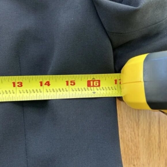 CELINE Paris Womens Blazer Jacket Size 42 Black Wool 2 Button France - Picture 7 of 10